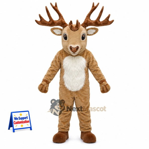 Deer Mascot Costume - Brown for Spring Events