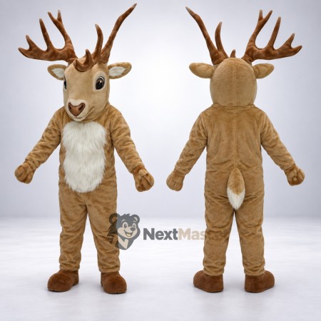 Deer Mascot Costume - Brown for Spring Events Deer Mascot Costume - Brown for Spring Events