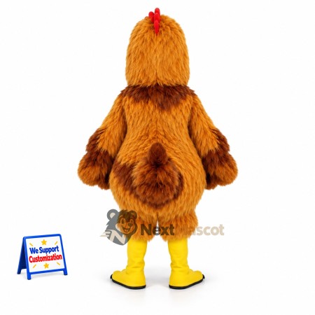 Rooster Mascot Costume - Brown for Community Events Rooster Mascot Costume - Brown for Community Events