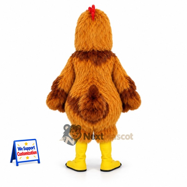 Rooster Mascot Costume - Brown for Community Events Rooster Mascot Costume - Brown for Community Events