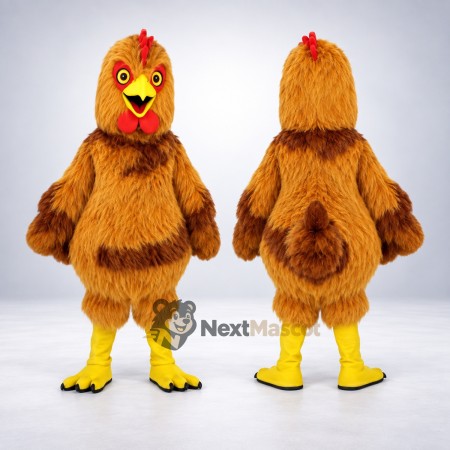 Rooster Mascot Costume - Brown for Community Events Rooster Mascot Costume - Brown for Community Events