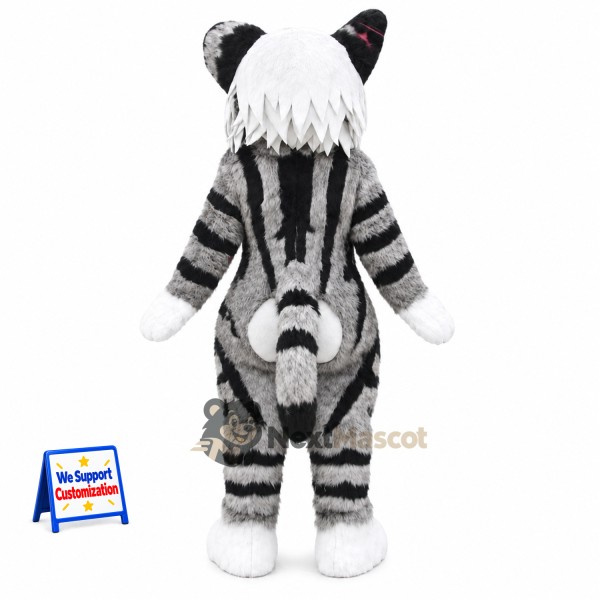 Tabby Cat Mascot Costume - Gray for Parades Tabby Cat Mascot Costume - Gray for Parades
