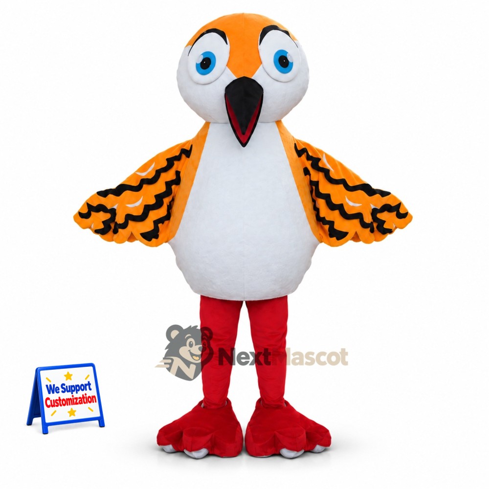 Kestrel Mascot Costume - Orange Kestrel Mascot Costume - Orange