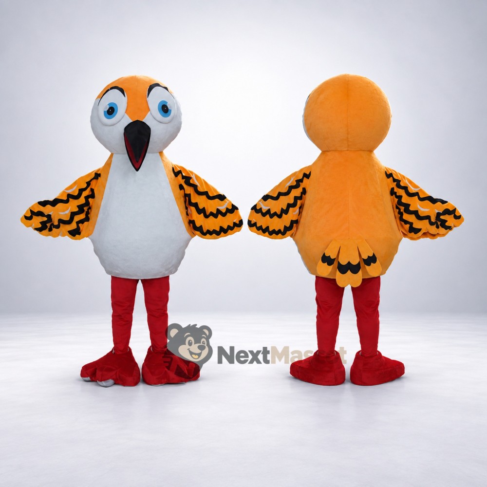 Kestrel Mascot Costume - Orange Kestrel Mascot Costume - Orange