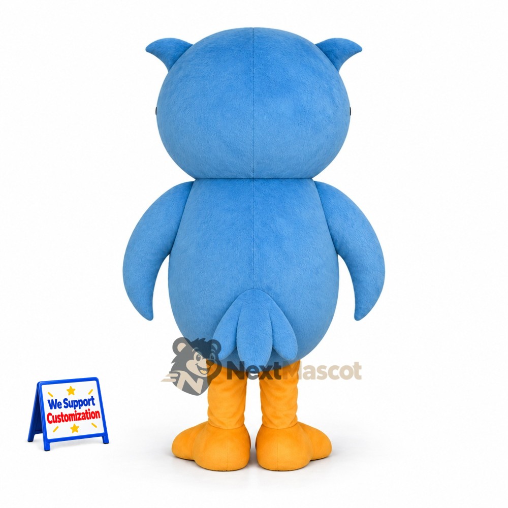 Owl Mascot Costume - Blue for Community Events Owl Mascot Costume - Blue for Community Events