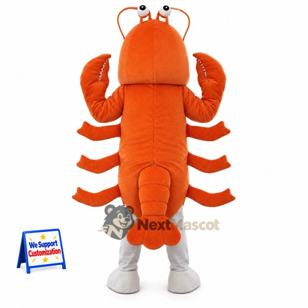 Lobster Mascot Costume - Orange for Sea Life Shows Lobster Mascot Costume - Orange for Sea Life Shows