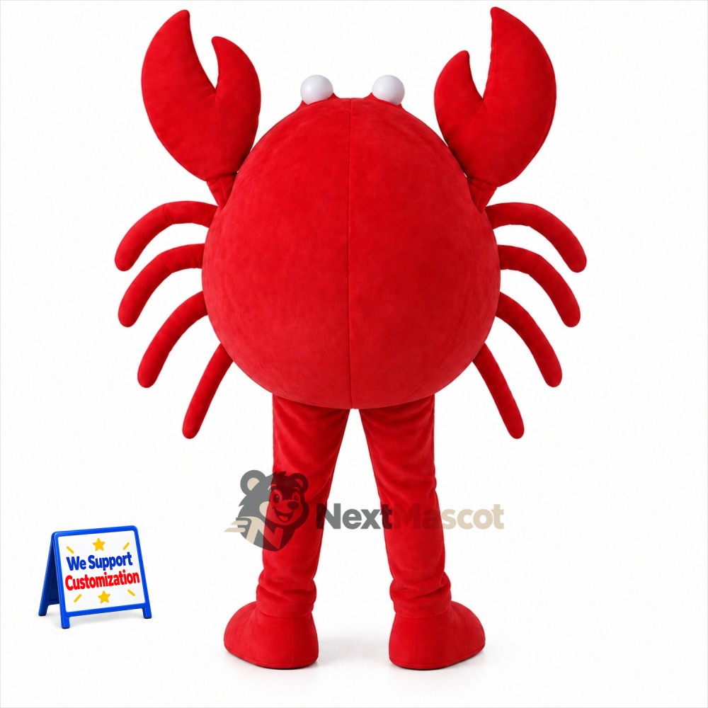 Crab Mascot Costume - Red for Beach Parties Crab Mascot Costume - Red for Beach Parties