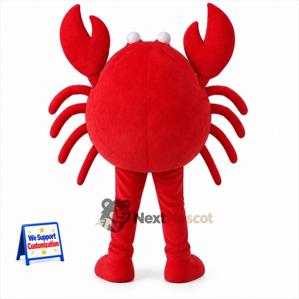 Crab Mascot Costume - Red for Beach Parties Crab Mascot Costume - Red for Beach Parties