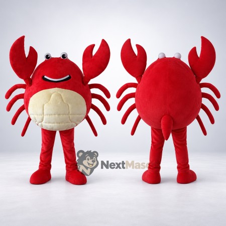 Crab Mascot Costume - Red for Beach Parties Crab Mascot Costume - Red for Beach Parties