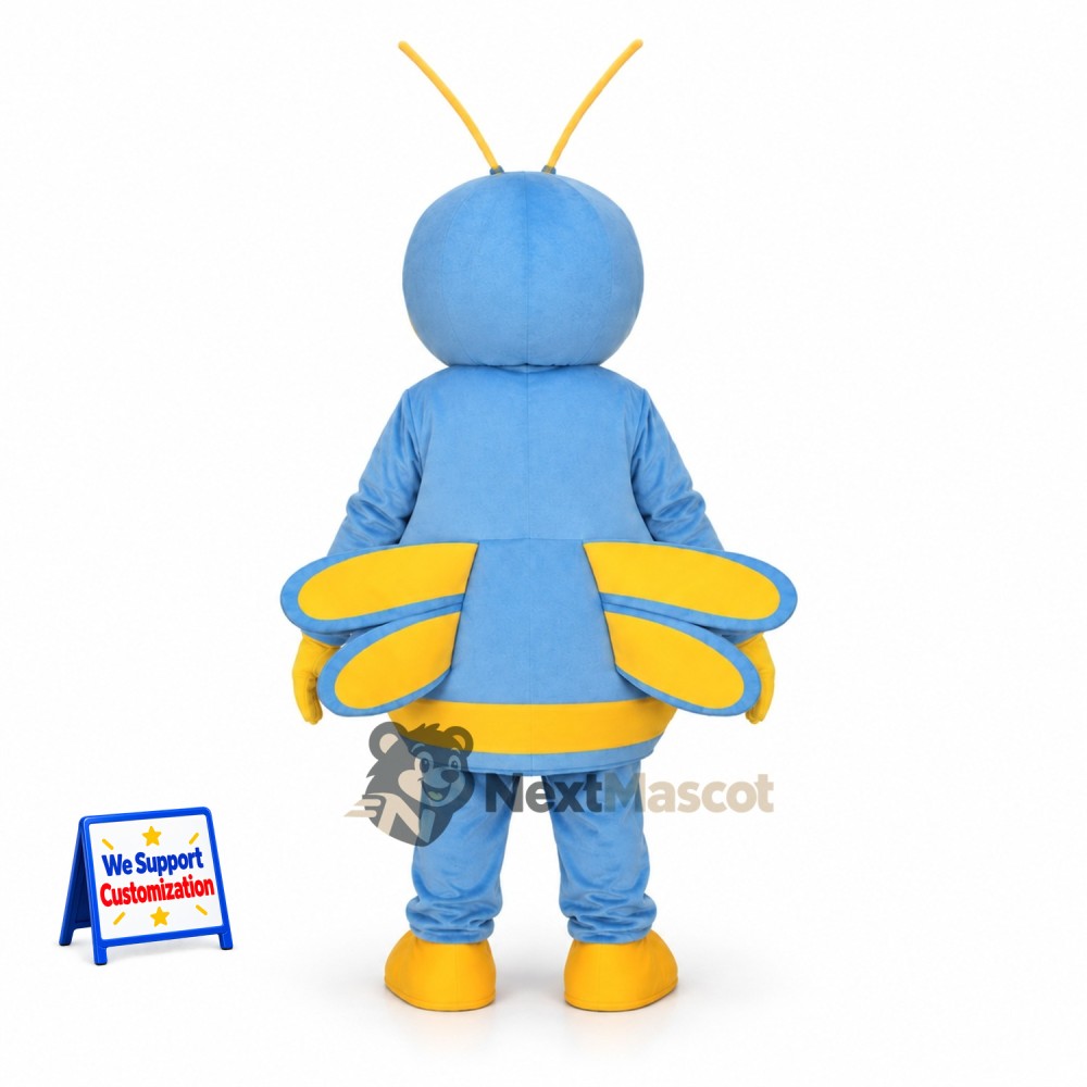 Bee Mascot Costume - Blue and Yellow for Pollinator Events Bee Mascot Costume - Blue and Yellow for Pollinator Events
