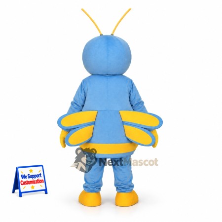 Bee Mascot Costume - Blue and Yellow for Pollinator Events Bee Mascot Costume - Blue and Yellow for Pollinator Events