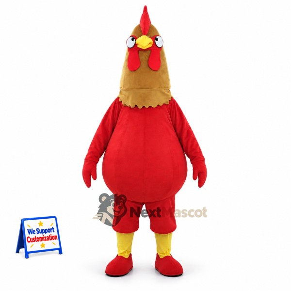 Rooster Mascot Costume - Red for Pep Rallies