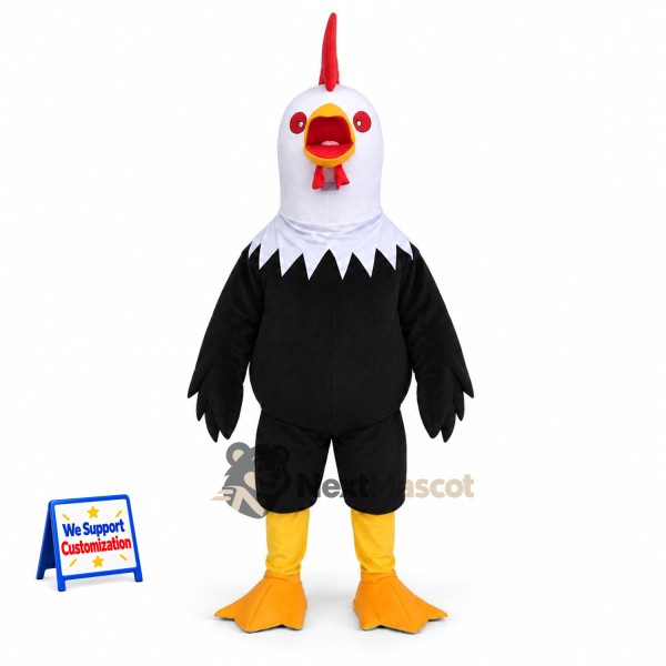 Rooster Mascot Costume - Black