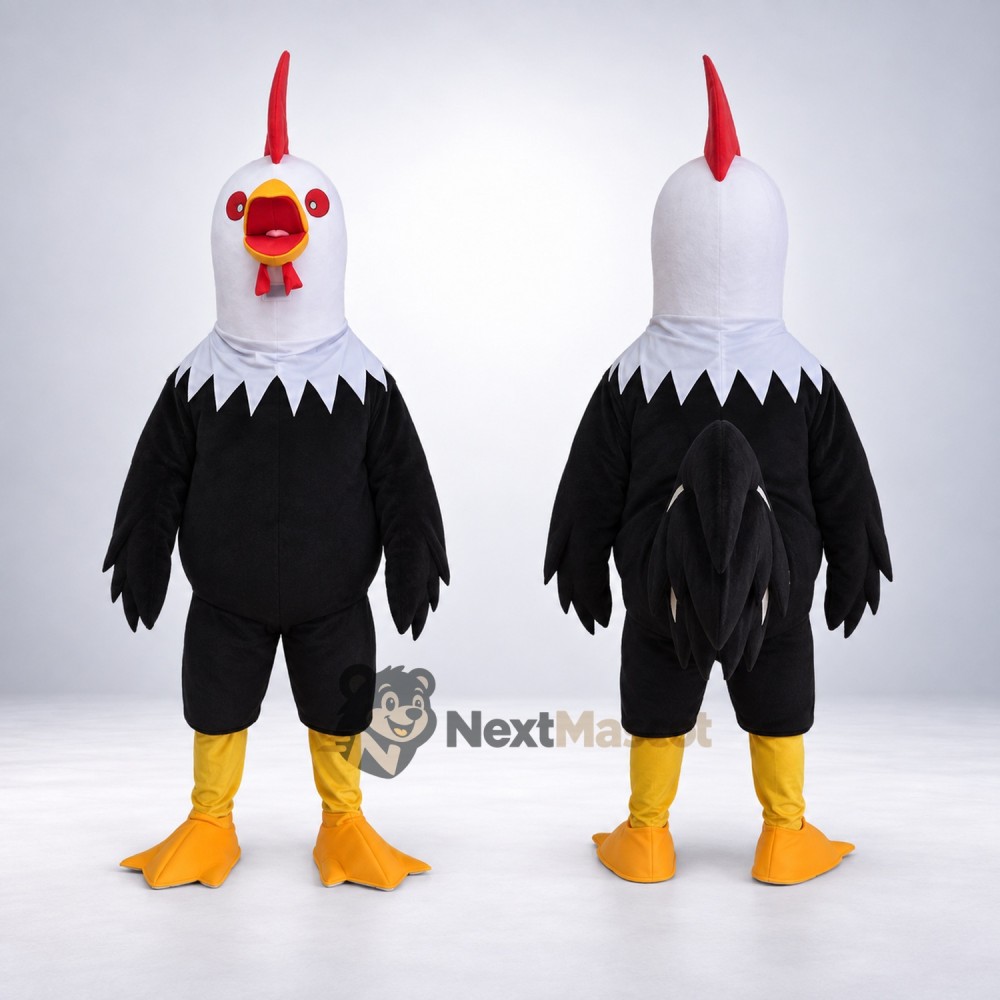 Rooster Mascot Costume - Black Rooster Mascot Costume - Black