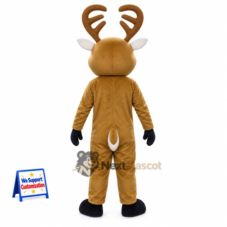 Deer Mascot Costume - Brown for Community Parades Deer Mascot Costume - Brown for Community Parades