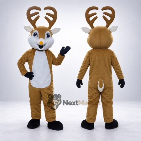 Deer Mascot Costume - Brown for Community Parades Deer Mascot Costume - Brown for Community Parades