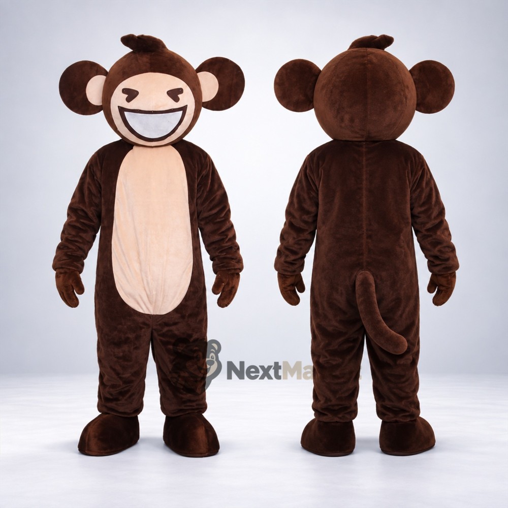 Monkey Mascot Costume - Brown for Photo Events Monkey Mascot Costume - Brown for Photo Events