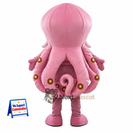 Octopus Mascot Costume - Pink for Ocean Events Octopus Mascot Costume - Pink for Ocean Events