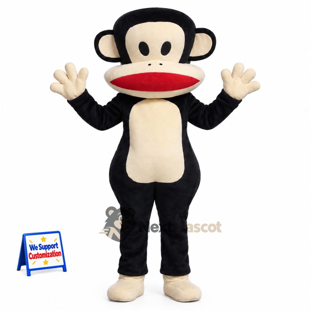 Monkey Mascot Costume - Black for Sports Days