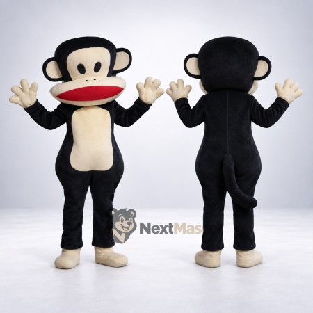 Monkey Mascot Costume - Black for Sports Days