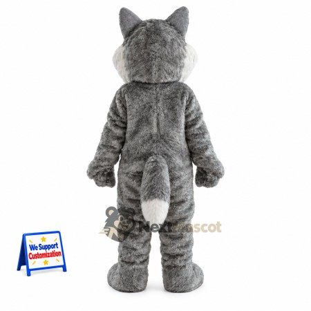 Husky Mascot Costume - Gray for School Fairs Husky Mascot Costume - Gray for School Fairs