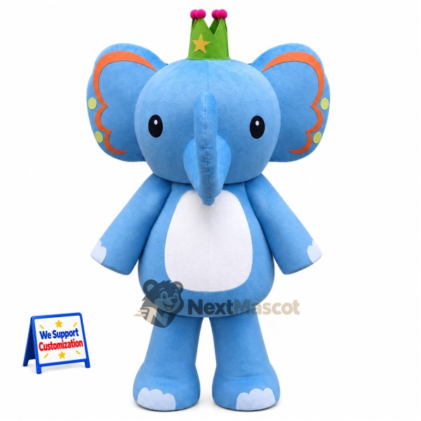 Elephant Mascot Costume - Blue for Community Events