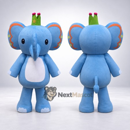 Elephant Mascot Costume - Blue for Community Events Elephant Mascot Costume - Blue for Community Events