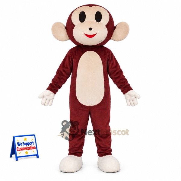 Monkey Mascot Costume - Brown for Stage Shows