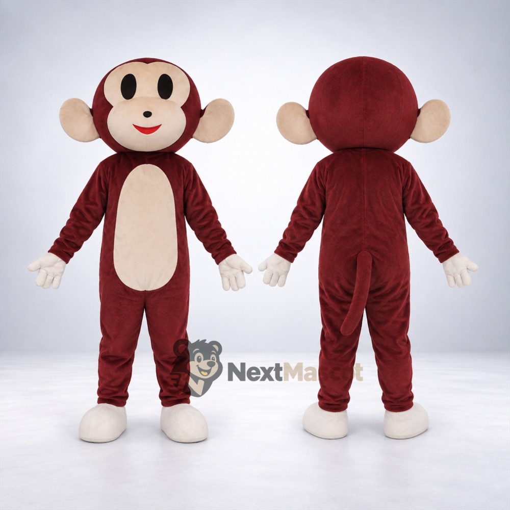 Monkey Mascot Costume - Brown for Stage Shows Monkey Mascot Costume - Brown for Stage Shows