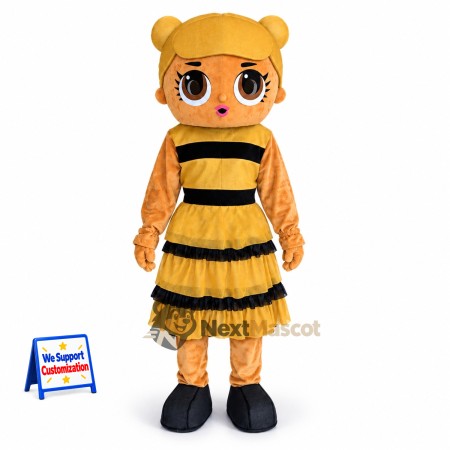 Bee Girl Mascot Costume for Spring Festivals Bee Girl Mascot Costume for Spring Festivals