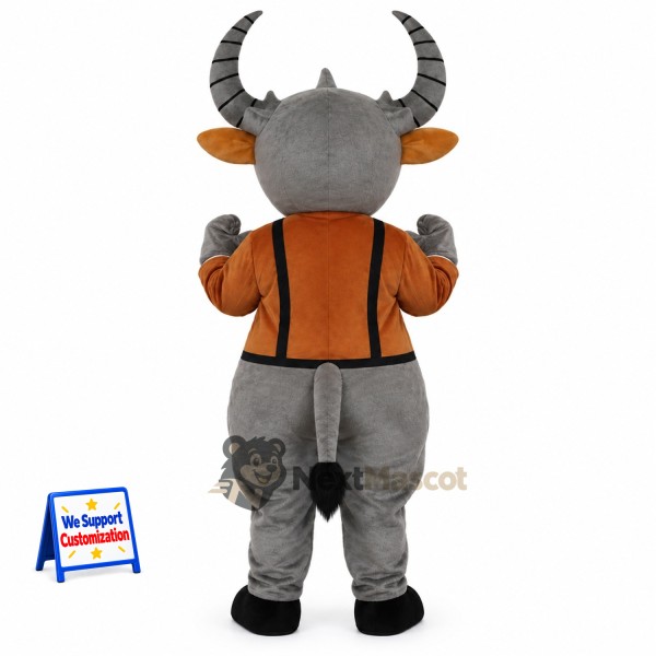 Bull Mascot Costume - Striped Tie