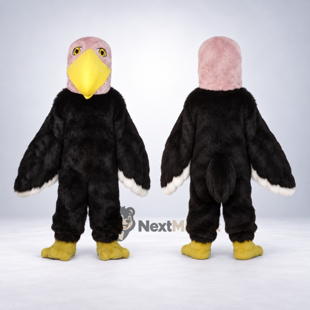Vulture Mascot Costume - Black Vulture Mascot Costume - Black