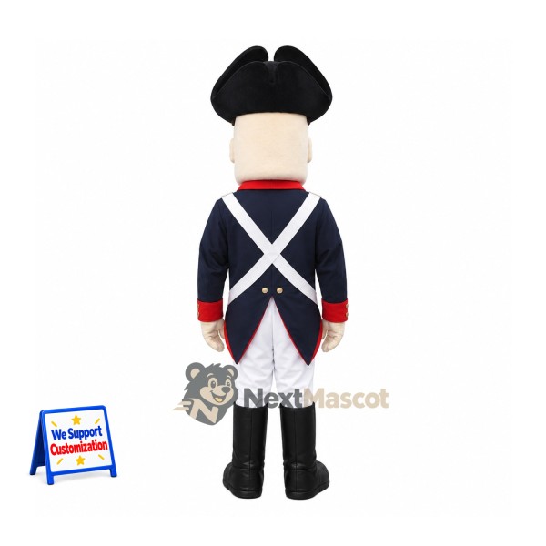 Colonial Soldier Mascot Costume Colonial Soldier Mascot Costume