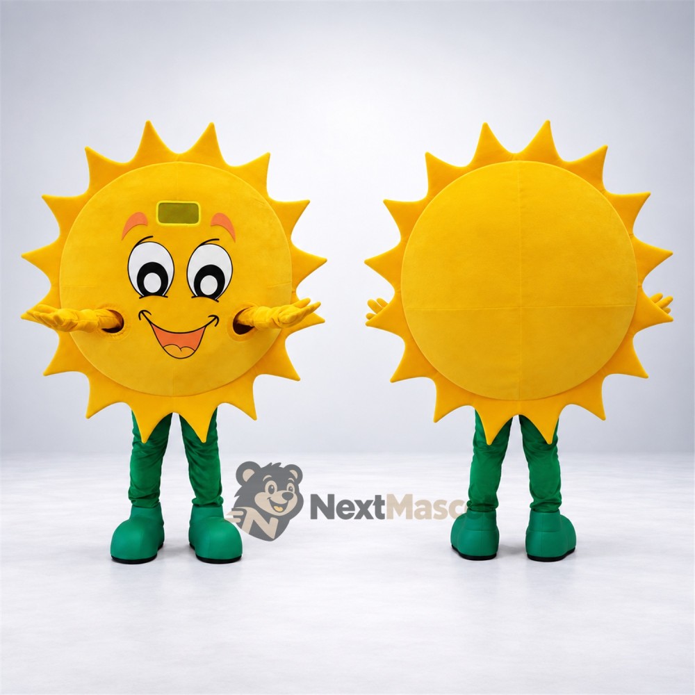 Sun Mascot Costume - Green Boots Sun Mascot Costume - Green Boots