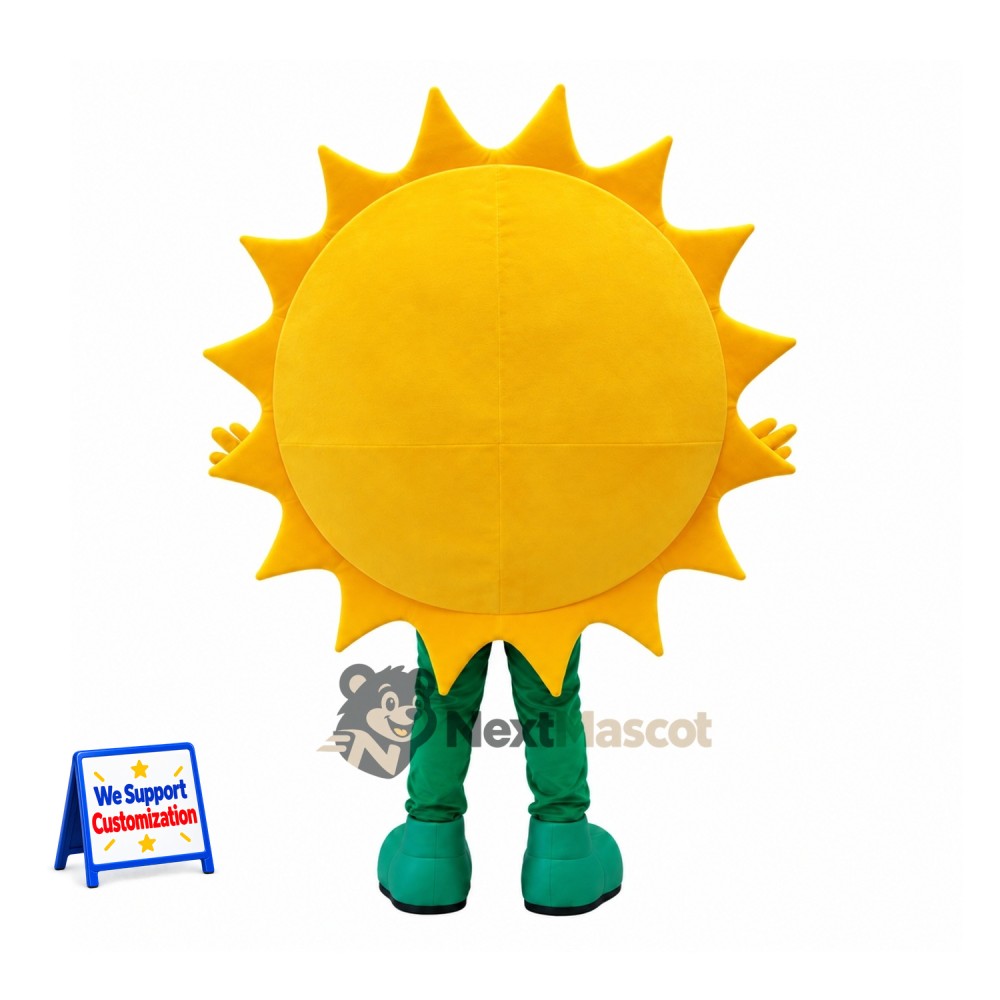 Sun Mascot Costume - Green Boots Sun Mascot Costume - Green Boots