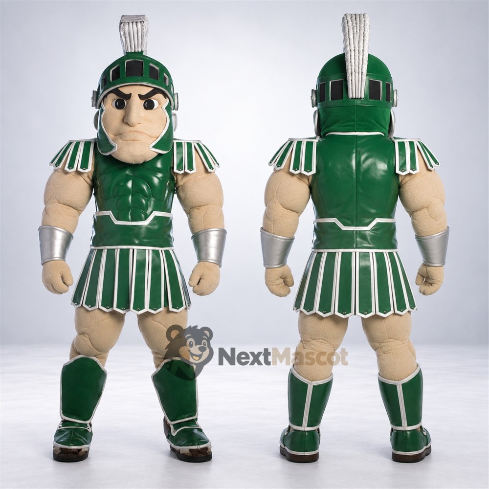 Spartan Warrior Mascot Costume - Green Spartan Warrior Mascot Costume - Green
