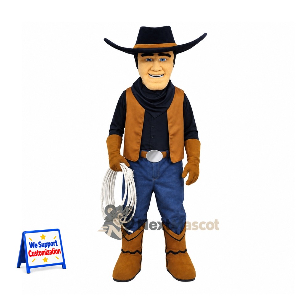 Cowboy Mascot Costume Cowboy Mascot Costume