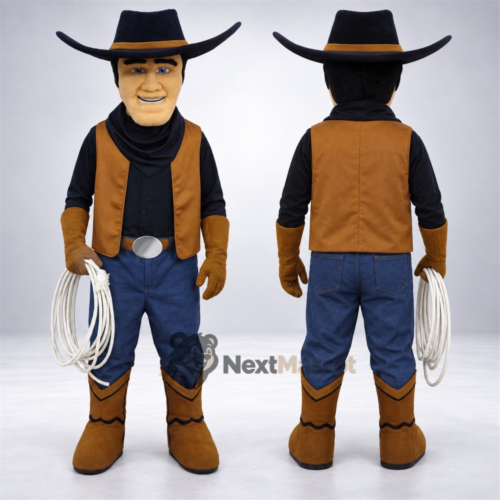 Cowboy Mascot Costume Cowboy Mascot Costume