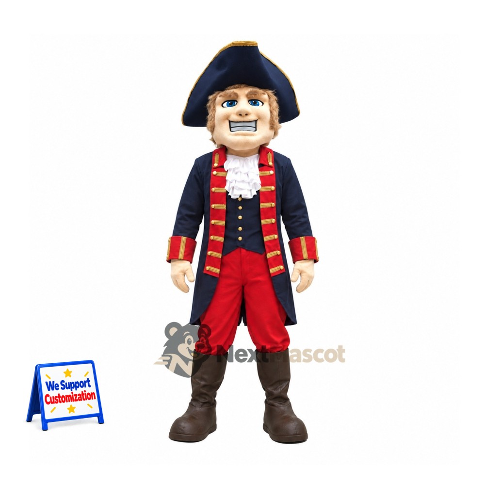 Pirate Captain Mascot Costume Pirate Captain Mascot Costume