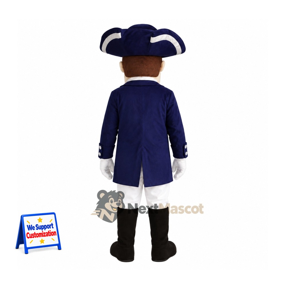 Colonial Patriot Mascot Costume Colonial Patriot Mascot Costume