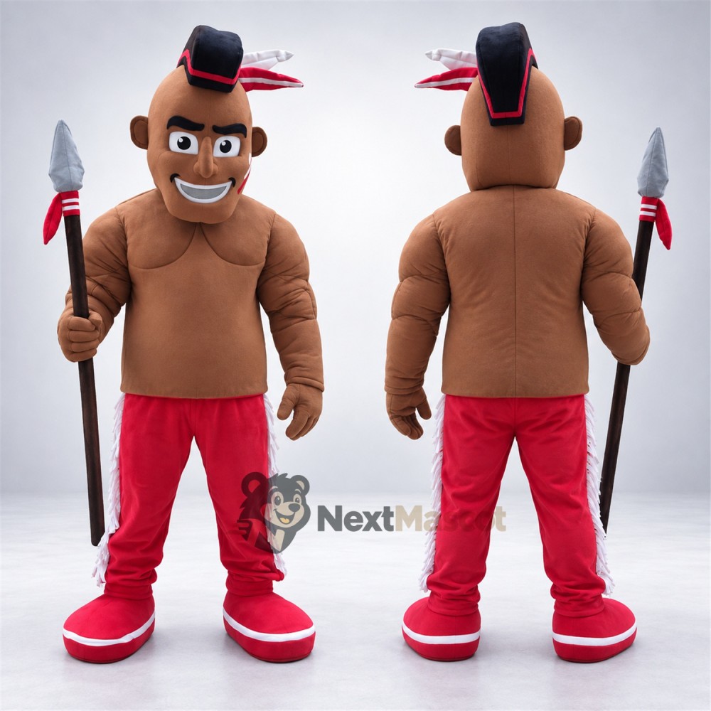 Warrior Mascot Costume - Axe Warrior Mascot Costume - Axe
