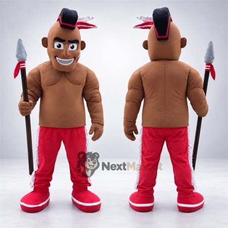 Warrior Mascot Costume - Axe Warrior Mascot Costume - Axe