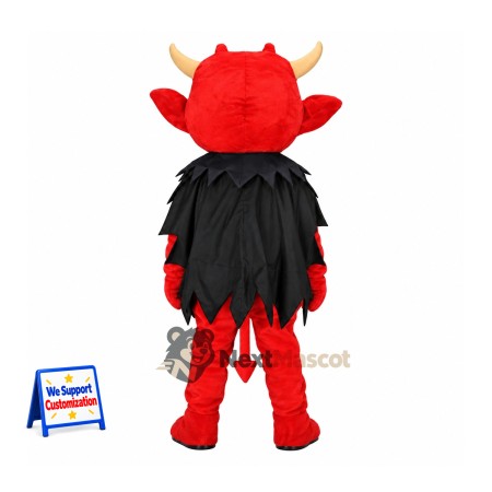 Horned Monster Mascot Costume - Red Horned Monster Mascot Costume - Red