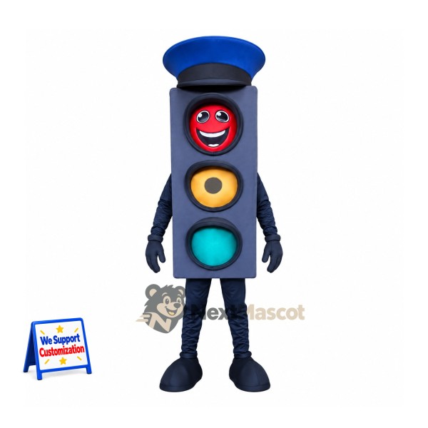 Traffic Light Mascot Costume - Blue Hat