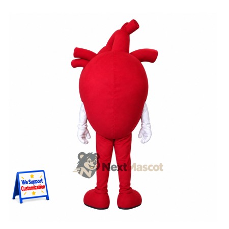 Anatomical Heart Mascot Costume Anatomical Heart Mascot Costume
