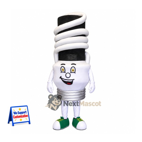 Spiral Light Bulb Mascot Costume