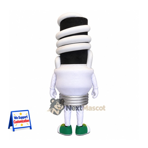 Spiral Light Bulb Mascot Costume Spiral Light Bulb Mascot Costume