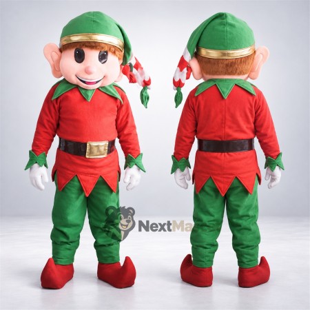 Christmas Elf Mascot Costume Christmas Elf Mascot Costume