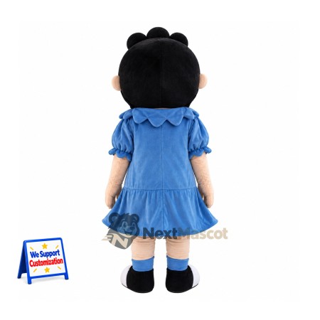 Girl Mascot Costume - Navy Blue Dress Girl Mascot Costume - Navy Blue Dress