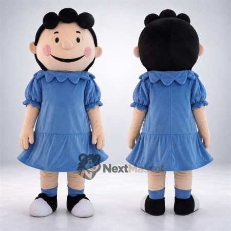 Girl Mascot Costume - Navy Blue Dress Girl Mascot Costume - Navy Blue Dress